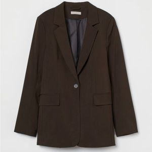H&M Single Breast Blazer | Dark Green | Medium